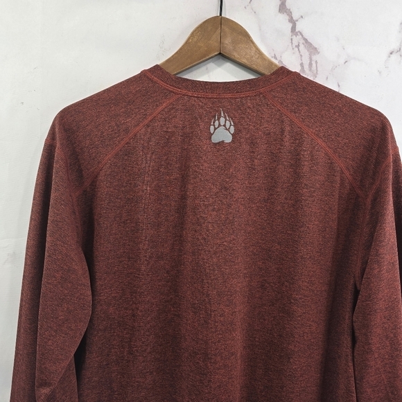 Duluth Alaskan Hardgear Shirt Mens Medium Dark Red Long Sleeve Tun Dry Tee - Picture 6 of 10